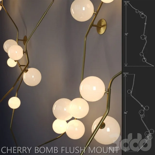 Wall lamps Cherry Bomb Flush Mount